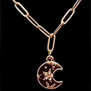 Crescent Moon Necklace NWOT
